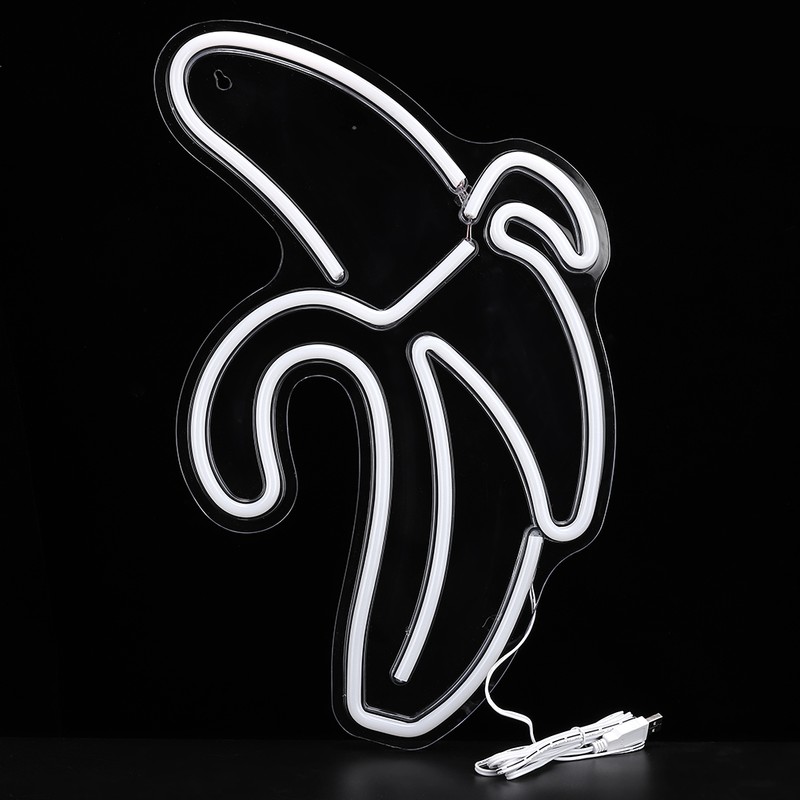 Banana Shaped LED Neon Lights Art Wall Decorative Lights for