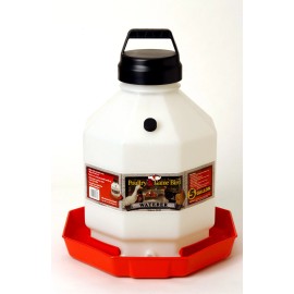 Little Giant Plastic Poultry Waterer 5 Gallon Dent-Proof Heavy-Duty Easy-To-Fill