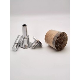 Angler's Depot Cork Fly Rod Fighting Butt With Brushed Aluminum Hardware