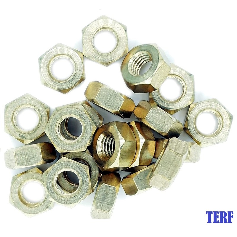 TERF® M4 Hex Hexagon Nut M4 (4mm) Brass Hex Nuts