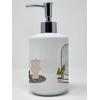 Caroline's Treasures WDK5764SOAP German Shepherd in Bathtub Ceramic Soap Dispenser