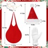 Newcotte 6 Pcs Adults Christmas Santa Costume Accessories Santa Fake