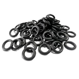 MACHSWON 50 Pcs Nitrile Rubber O-Rings 10mm OD 6mm ID 2mm Width Metric Sealing Washer Round O-Ring Gasket O Rings Seal Grommets Black