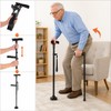 Folding Walking Cane for Senior Mobility – LED Light, Alarm