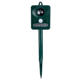Solar Bird Repellent Outdoor USB Ultrasonic Mouse Insect Repeller with LED Strobe Light