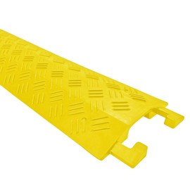 EZ Hidewire EZ Runner PVC Small Drop Over Cable Ramp Cable Protector - Yellow (Pack of 3)