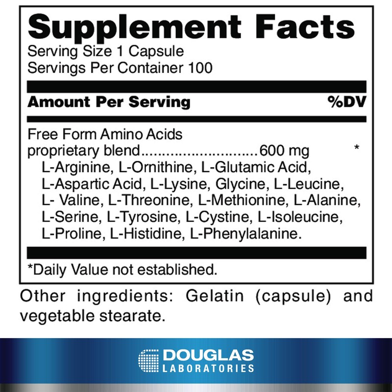 Douglas Laboratories Free Form Amino Capsules | Balanced Amino Acid