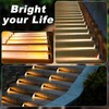 CREATESTAR Solar Stair Light for Outdoors, Pack of 6, 3000