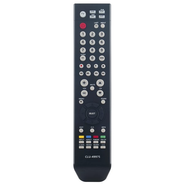CLU-4997S Replace Remote Control Compatible with Hitachi UltraVision LED LCD
