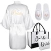 Bridesmaid Party Robes Set,Bride Slippers White Wedding Robes Bridal Bridesmaid