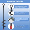 4 Pack 18" Ground Anchors Heavy Duty for High Winds,