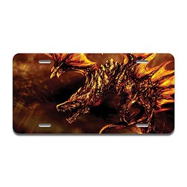 SignMission Golden Dragon Aluminum License Plate | License Plate 12" X 6" Fits Any Car, Truck, SUV, RV, or Trailer | Made in The USA