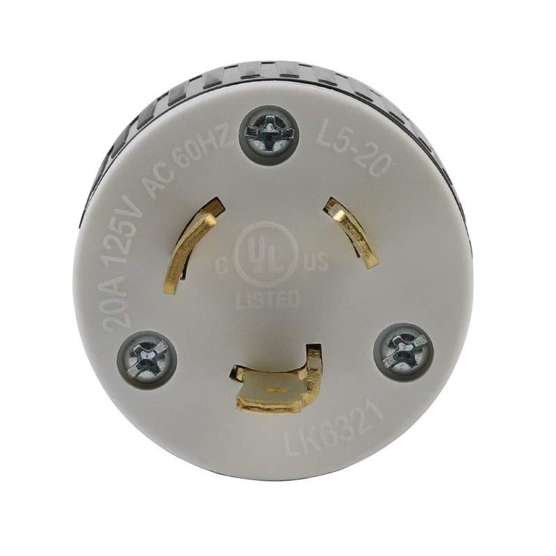 Nema L5-20P 20 Amp 125 Volt Connector, L5-20 Locking Power