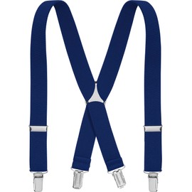 Playshoes Unisex Kids Fully Adjustable Elasticated Suspenders Braces, Blue (Navy), 60 cm