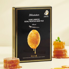 JM Solution Honey Glow Royal Propolis Mask Plus 10 Sheets / 제이엠솔루션 꿀광 로얄 프로폴리스 마스크 플러스 10매