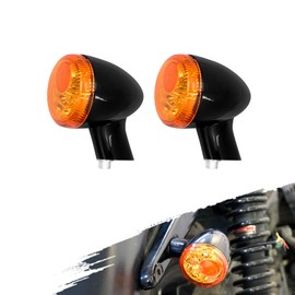 Motorcycle Rear Brake LED Turn Signal Light Indicator Running Lamp With Short Bracket Fit For Harley Sportster XL 883 1200 Iron Nightster 72 48 1992-2022 (Amber Lens LED Light)