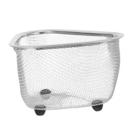 Gatuida 1Pc Sink Drainer Basket Lightweight Corner Mesh Storage for Fruit Washing Space Saving Design for Kitchen Sinks and Practical for Kitchen Essentials