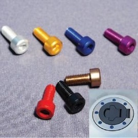 DURA-BOLT DBT006BK Tank Cap Bolts, Aluminum, Set of 5, Black, 400SS, 750SS, 900SS (90-), M400, M900, 748, 916, 966, 998, SS900, ST2, ST4