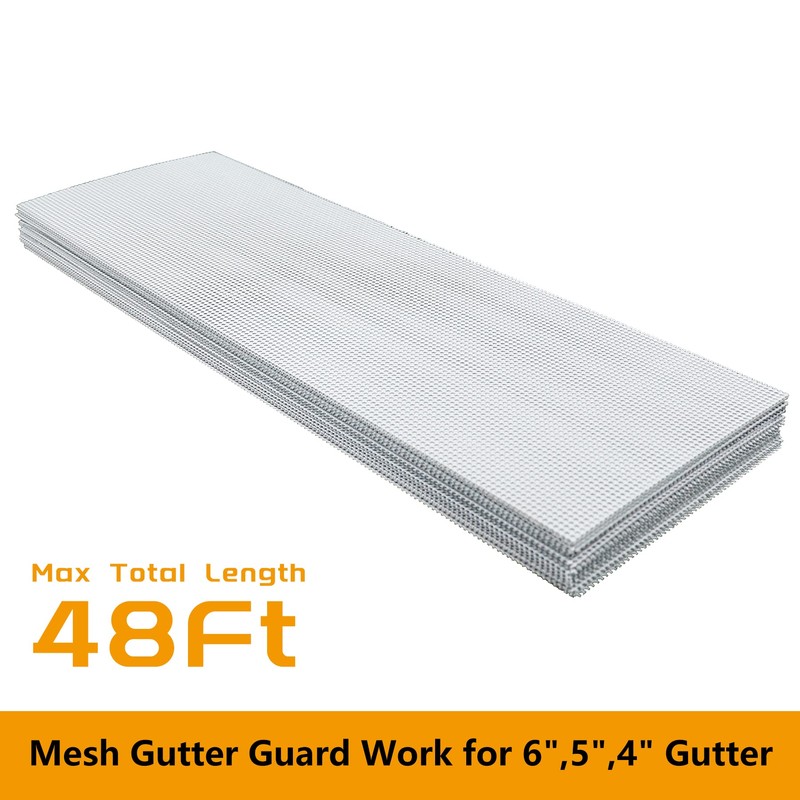 Powrocket Universal Sizes Stainless Steel Micro Mesh Gutter Guard Leaf