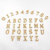 4.5CM Self Adhesive Solid Brass Letters Wall sticker Gold English