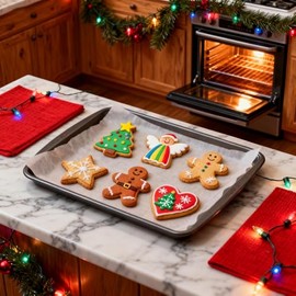 Juego de Cortadores de Galletas de Navidad - 18 Piezas 6 Formas - Hombre de Jengibre, rbol de Navidad, Copo de Nieve, ngel, Corazn, Estrella de Cinco 