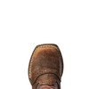 ARIAT Boys' Rough Stock Western Boot Square Toe Brown 6