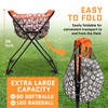 ACELETIQS Baseball Softball Portable Batting Practice Ball Caddy, Use During