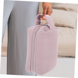 WOONEKY Toiletry Holding Bag Large Capacity Makeup Tool Storage Bag Portable Travel Organizer for Cosmetics Toiletries Lightweight Durable Design for Home Travel Use