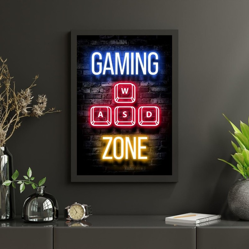 Poster Gamer Wall Decoration - Gamer Poster, Deco Gaming, Wall