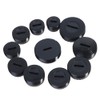 Carbon Brush Cover TAODAN 24PCS 12Size Black Plastic Carbon Brush