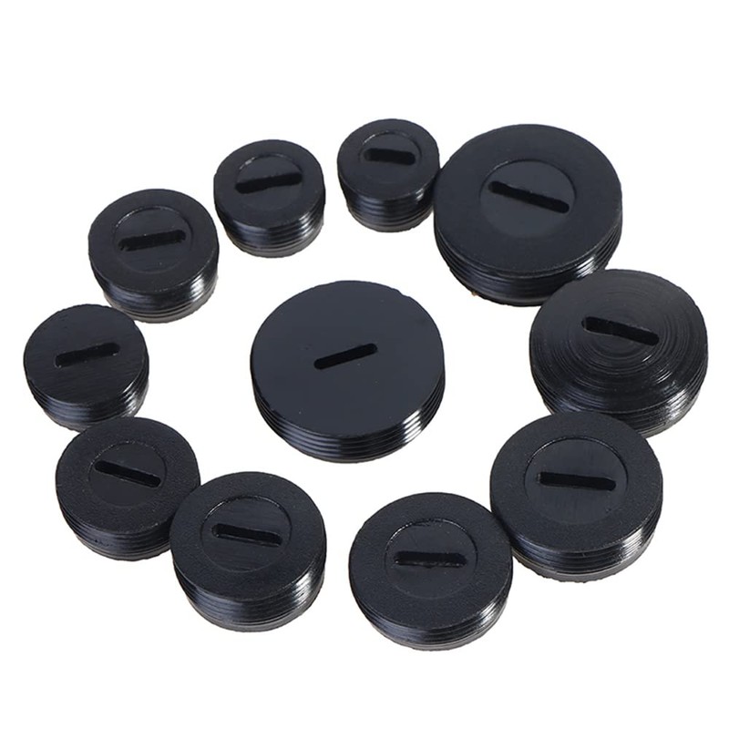 Carbon Brush Cover TAODAN 24PCS 12Size Black Plastic Carbon Brush
