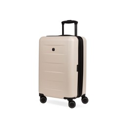 SwissGear 8020 Eclipse Hardside Expandable Luggage with Spinner Wheels, Cream, Carry-On 18-Inch