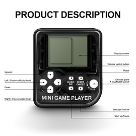 SSRMX 18Pcs Video Game Party Favors for Kids, Arcade Video Game Birthday Supplies Mini Game Console Keychain Classroom Prizes for Boys and Girls