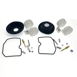 2-Pack Carburetor Repair Kits Carb Rebuild Kit with Diaphragm Float Replacement for Kawasaki Ninja 250R EX250J 2008-2012 EX250J SE 2012 EX250F 2001-2007