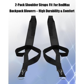 Black Pack Leaf Blower Shoulder Straps Fit for RedMax Backpack Blower Model EBZ6500 EBZ6500RH EBZ7000 EBZ7500 EBZ7500RH EBZ8000. Etc Replace 511758401 521678901 Leaf Blower Shoulder Straps 2 Pack