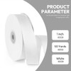 Quhora 1" x 50 Yards Satin Ribbon - White Silk