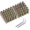 SBRRAIL 50 PCS 3/8-16 Threaded Inserts for Wood Furniture Screw,Steel