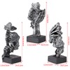 MOLIGOU 3Pcs Thinker Statue, No Hear No See No Speak