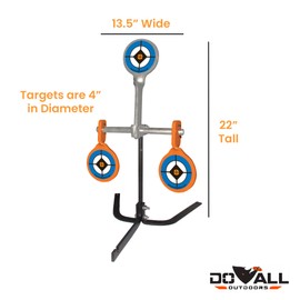 Do All Outdoors Auto Reset Steel Shooting Target Rated for 9mm - 30.06 Caliber