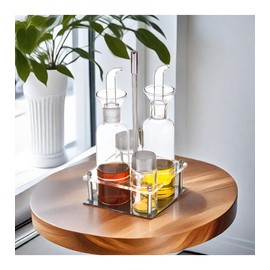 DAMDAM GO D'CASA Oil Container Leak-Proof 4 Pieces in Box 17 x 13 x 12 cm