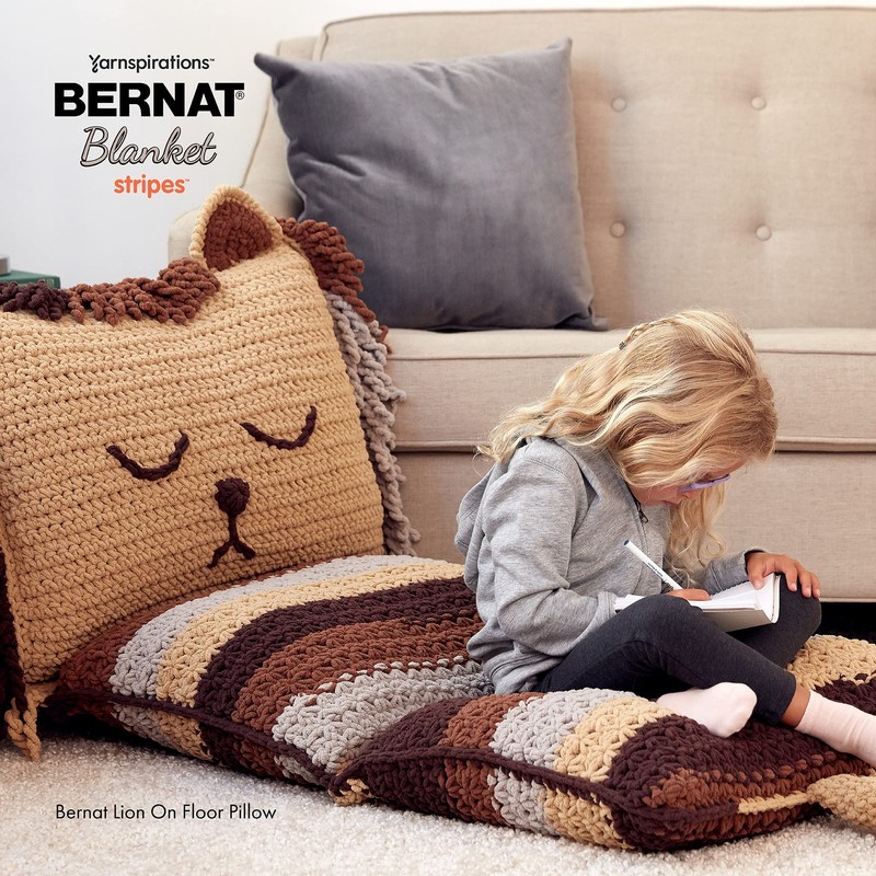 Bernat Blanket Stripes Red Alert Yarn - 2 Pack of