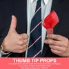 Pack of 4 Magic Tricks, Magic Thumb Tip, Soft Plastic