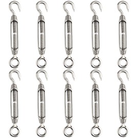 Fepito Awnings Mounting Kit, Heavy Duty Sun Protection Sail Mounting Set, Stainless Steel, Hardware Accessories for Garden Awnings