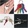 Pack of 25 Round Key Rings, Stainless Steel Key Ring