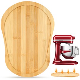 Ottkids Bamboo Mixer Slider Mat for KitchenAid 5-8 Qt Tilt Head Stand Mixer, Appliance Sliding Mat for Kitchenaid 5-8 Qt Stand Mixer, Kitchen Countertop Storage Accessories Mixer Moving Tray