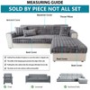 Topchances Plush Sofa Throw Pillow Cover - 1PC Solid Soft
