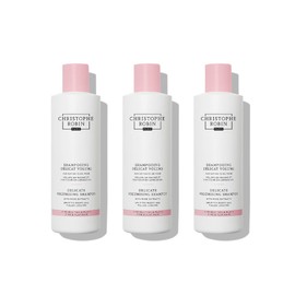 Christophe Robin Delicate Volumising Shampoo With Rose Extracts 250ml x3