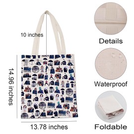 LEVLO Academy Team Inspired Tote Bag TUA TV Series Merchandise Umbrella Superhero Fans Gift, Umbrella, Medium