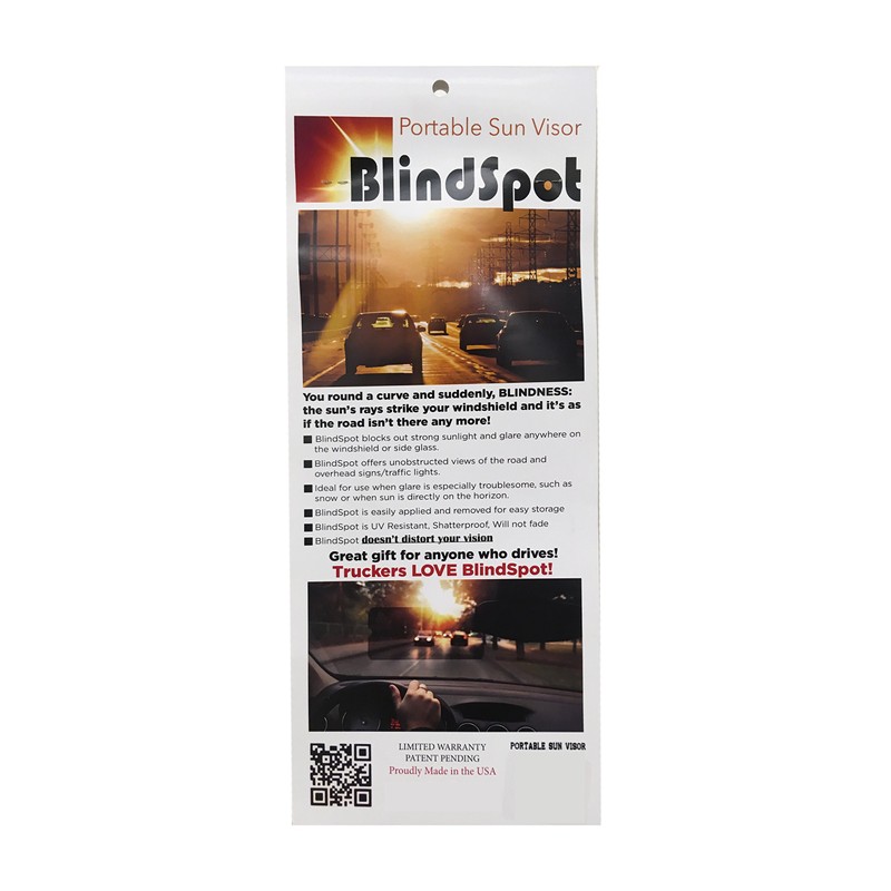 Safety Blindspot Portable Sun Visor Suction to Any Window Surface