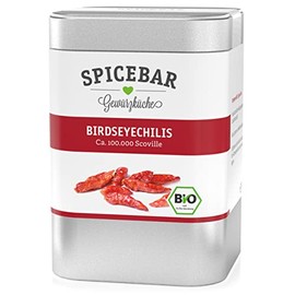 Spicebar Birdseye Chilli, approx. 100,000 Scoville, Whole Pod, Organic (1 x 20g)
